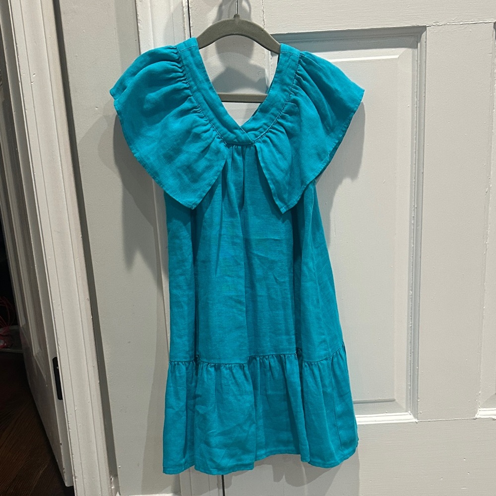 NWT Zara Vibrant Blue Kids Dress, Size 5-6